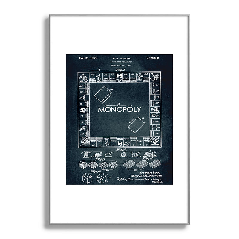 1935 - Board game apparatus (Monopoly) Framed Art Print