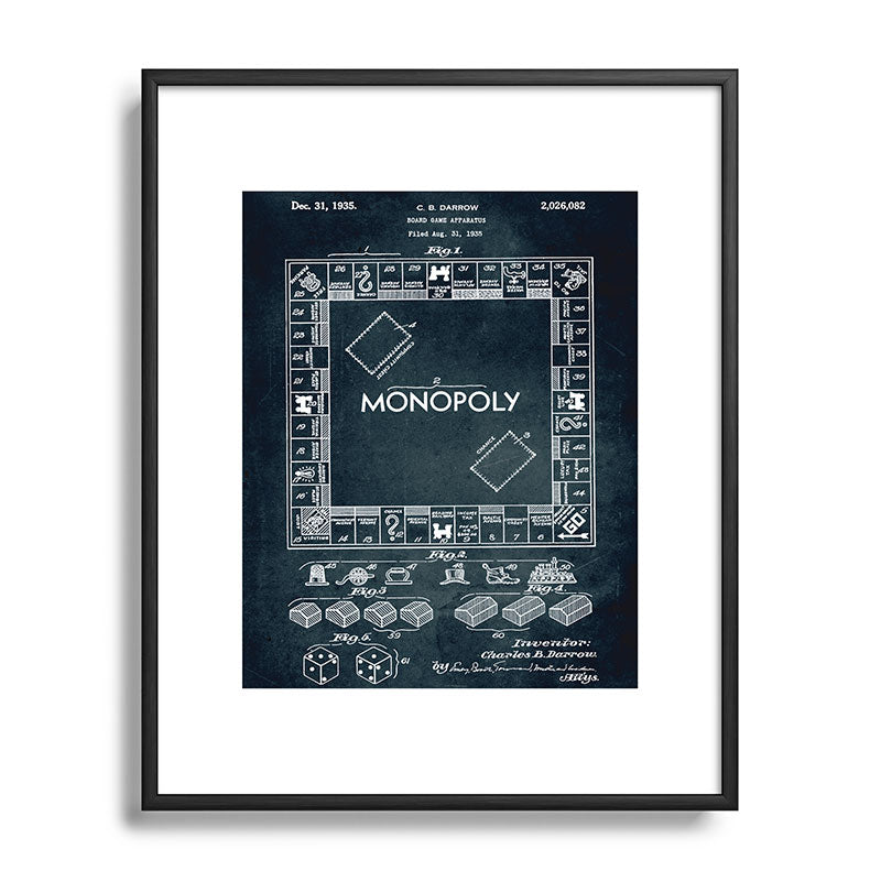 1935 - Board game apparatus (Monopoly) Framed Art Print
