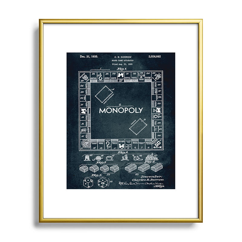1935 - Board game apparatus (Monopoly) Framed Art Print