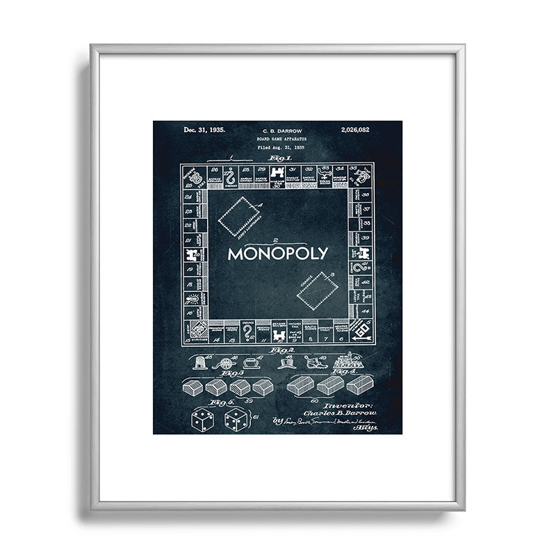 1935 - Board game apparatus (Monopoly) Framed Art Print