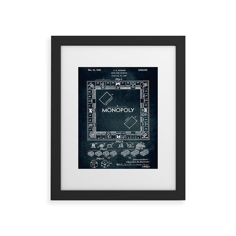 1935 - Board game apparatus (Monopoly) Framed Art Print
