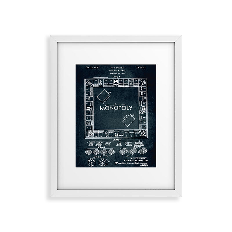 1935 - Board game apparatus (Monopoly) Framed Art Print