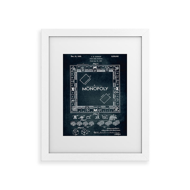 1935 - Board game apparatus (Monopoly) Framed Art Print