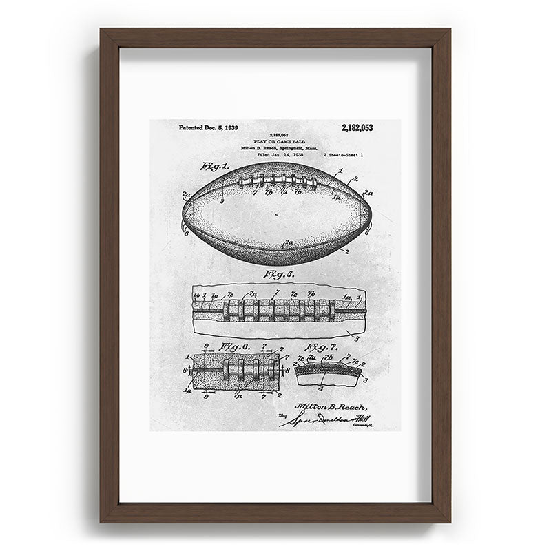 1938 Football Framed Art Print