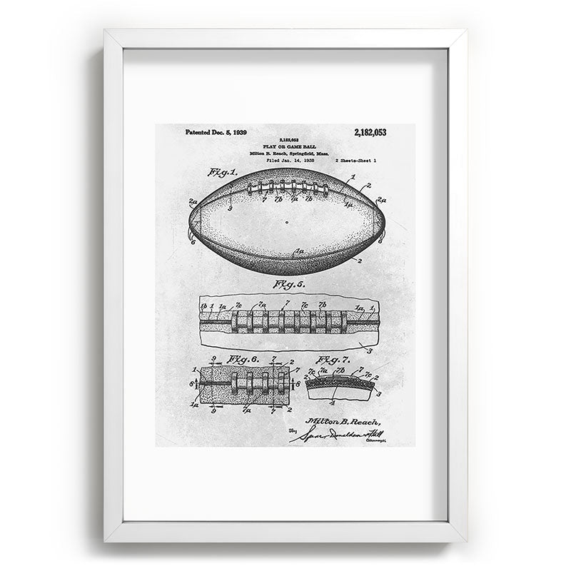 1938 Football Framed Art Print