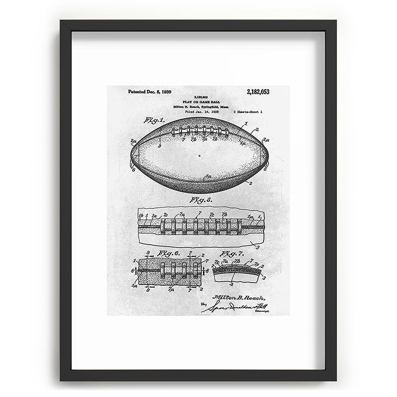 1938 Football Framed Art Print