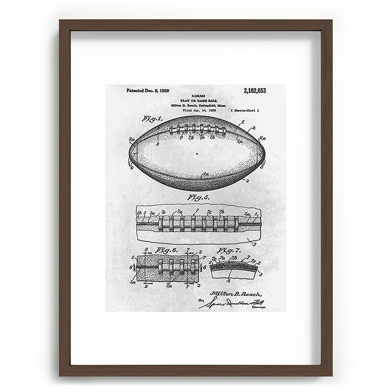 1938 Football Framed Art Print