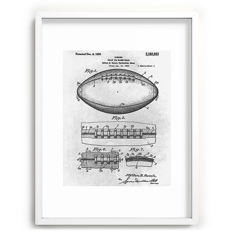 1938 Football Framed Art Print