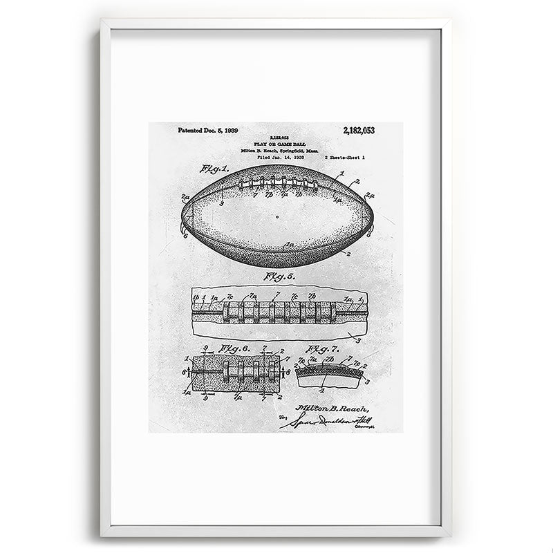 1938 Football Framed Art Print