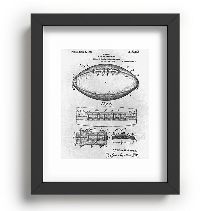 1938 Football Framed Art Print