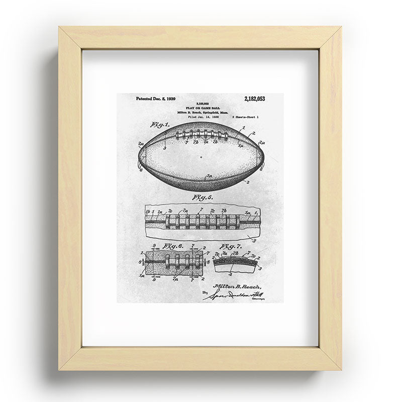 1938 Football Framed Art Print