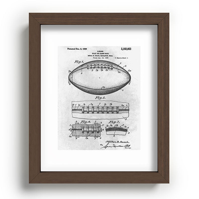 1938 Football Framed Art Print