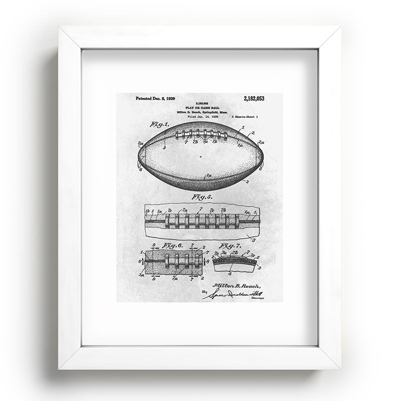 1938 Football Framed Art Print