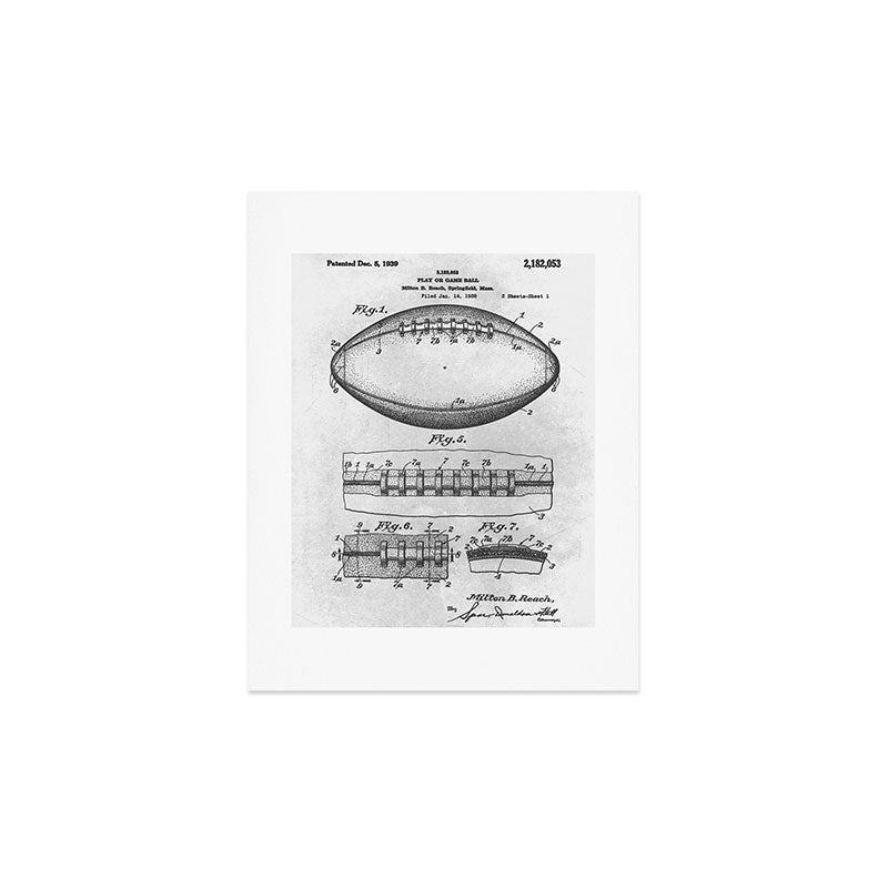 1938 Football Art Print