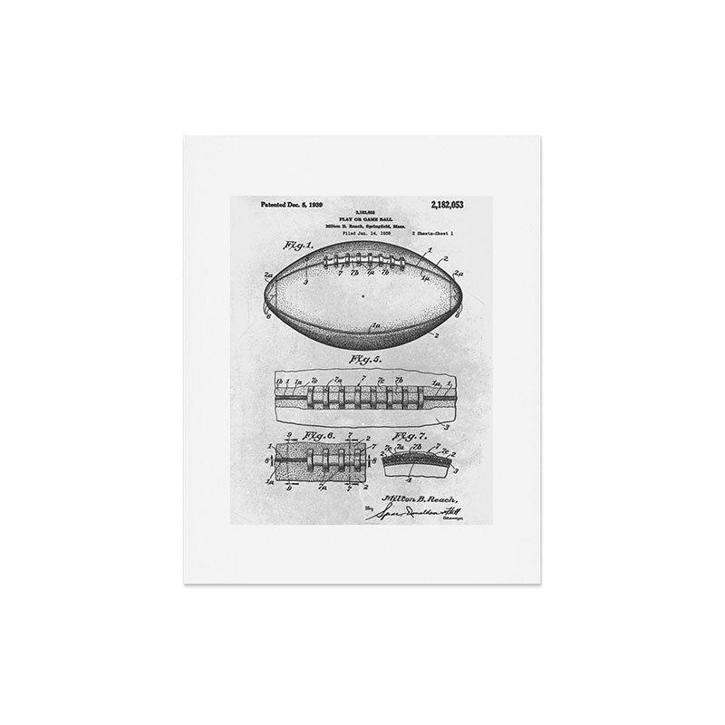 1938 Football Art Print