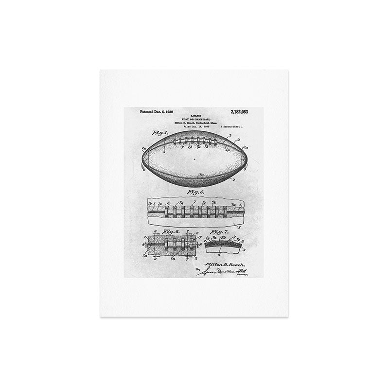 1938 Football Art Print