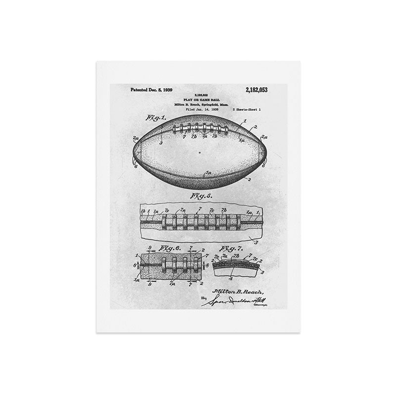 1938 Football Art Print