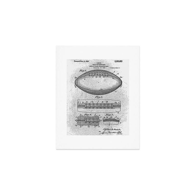 1938 Football Art Print