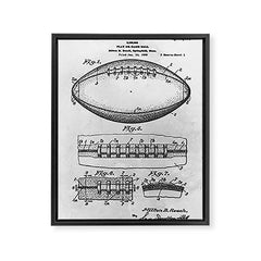 1938 Football Framed Canvas Print