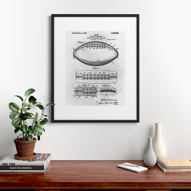 1938 Football Framed Art Print