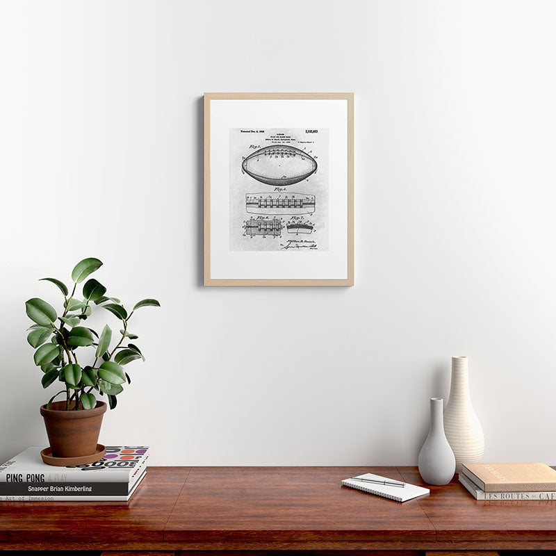 1938 Football Framed Art Print