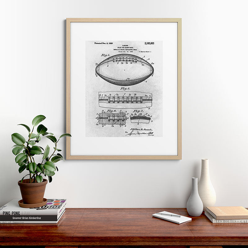 1938 Football Framed Art Print