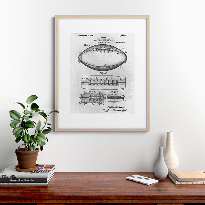 1938 Football Framed Art Print