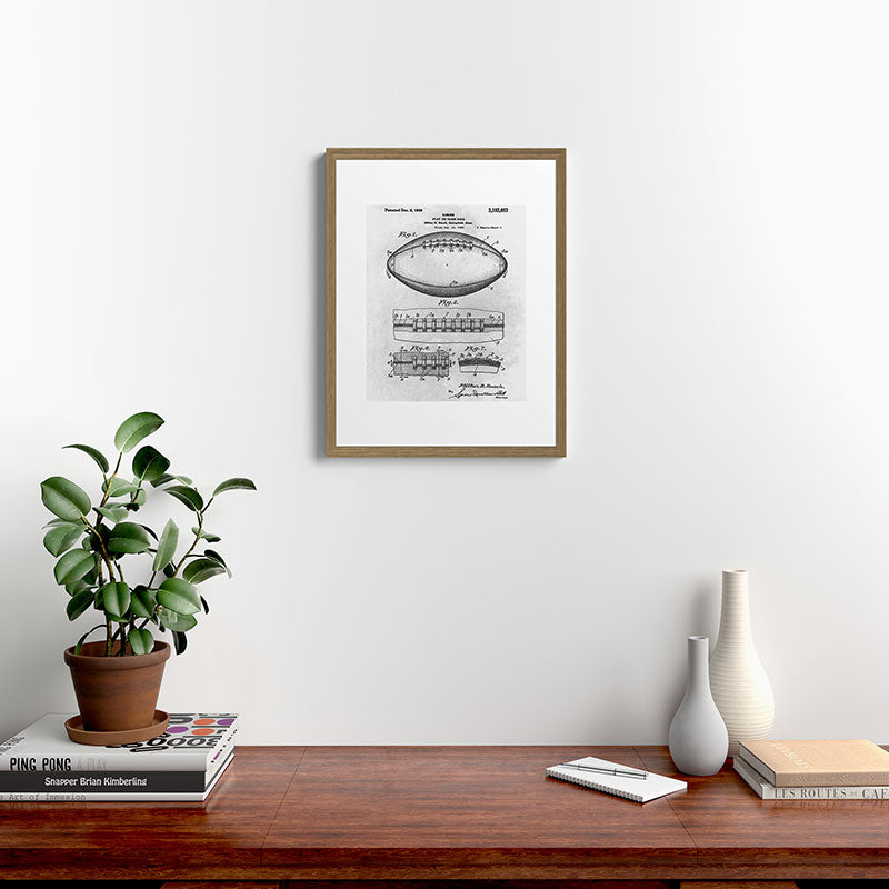1938 Football Framed Art Print