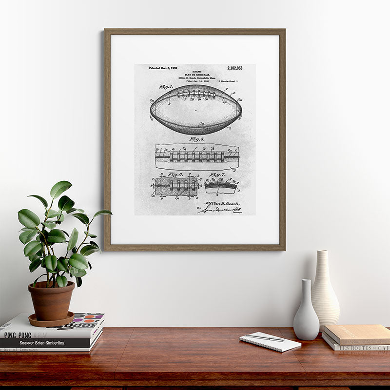 1938 Football Framed Art Print