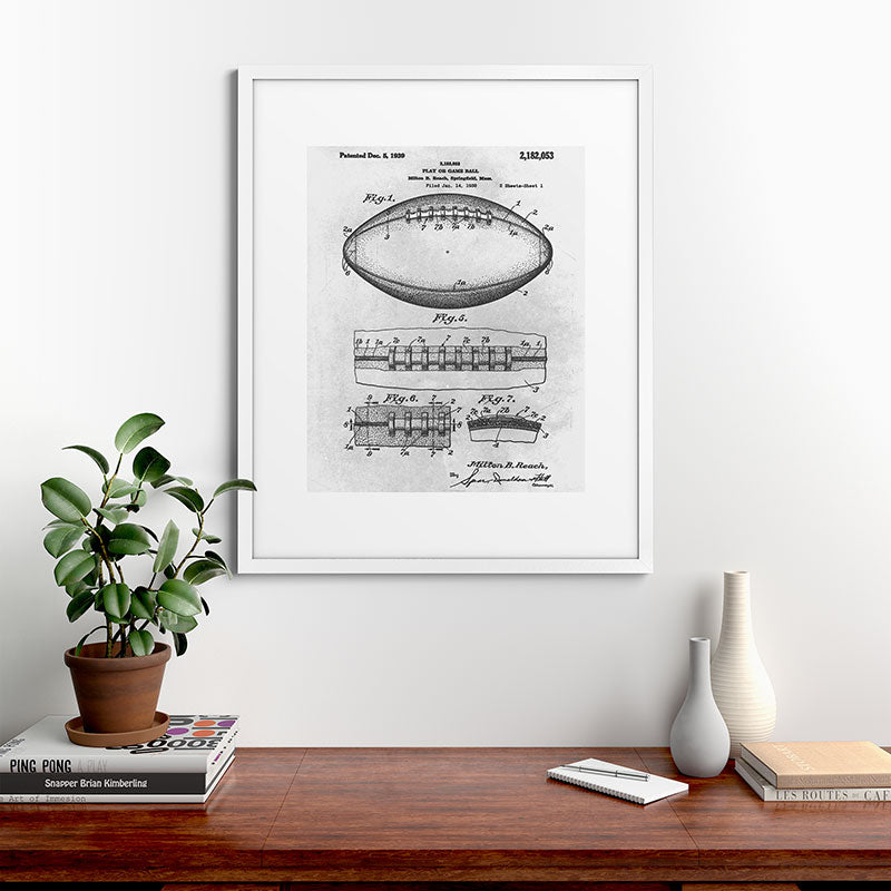 1938 Football Framed Art Print