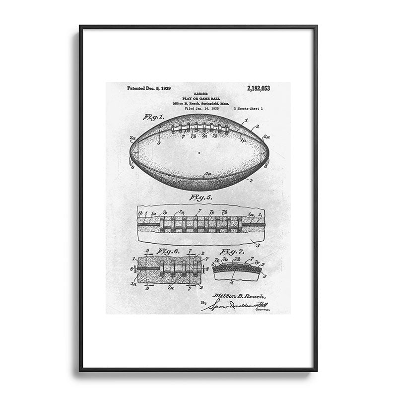 1938 Football Framed Art Print