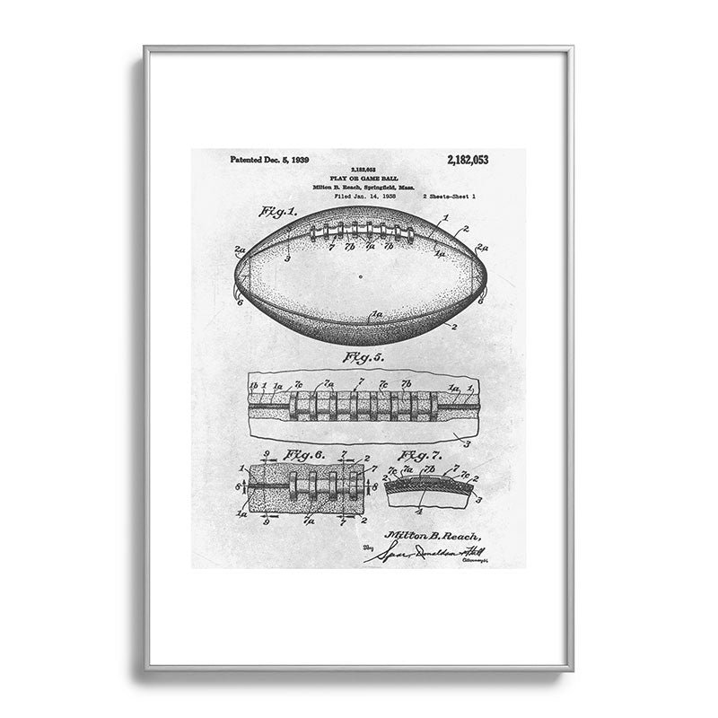 1938 Football Framed Art Print