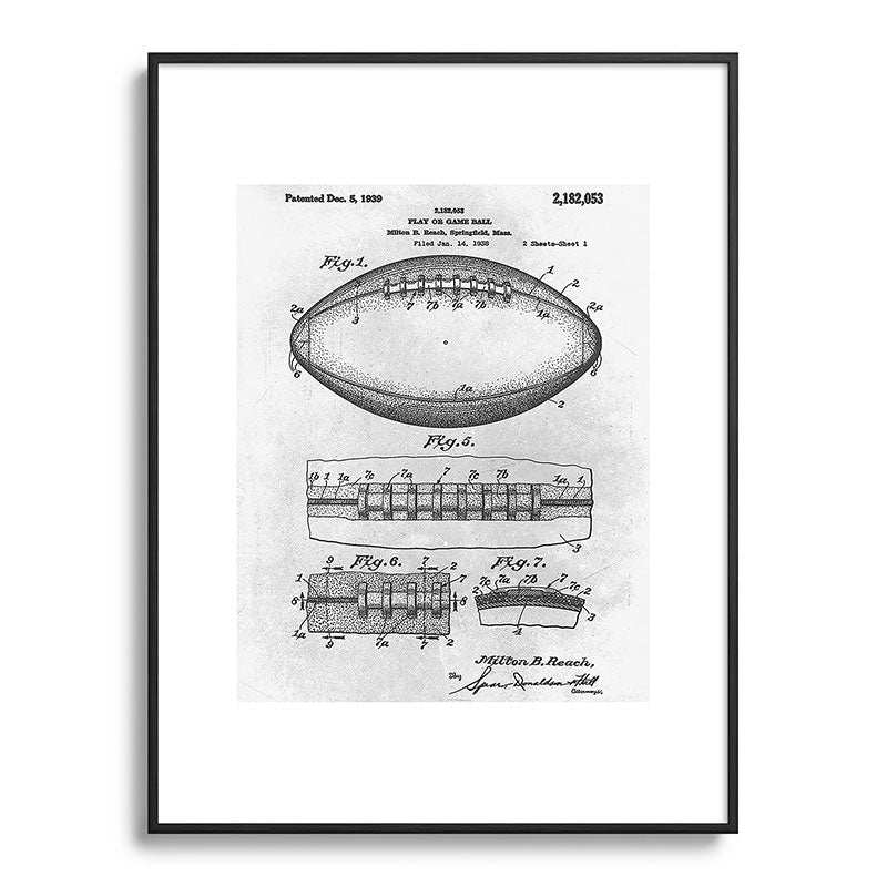 1938 Football Framed Art Print