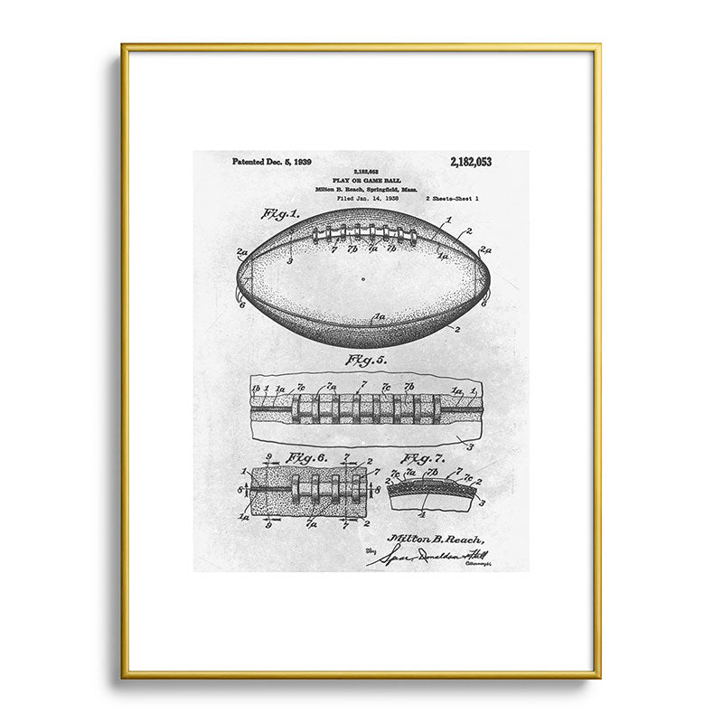 1938 Football Framed Art Print