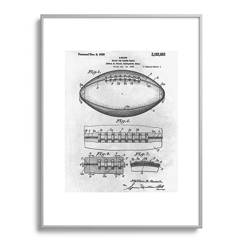 1938 Football Framed Art Print