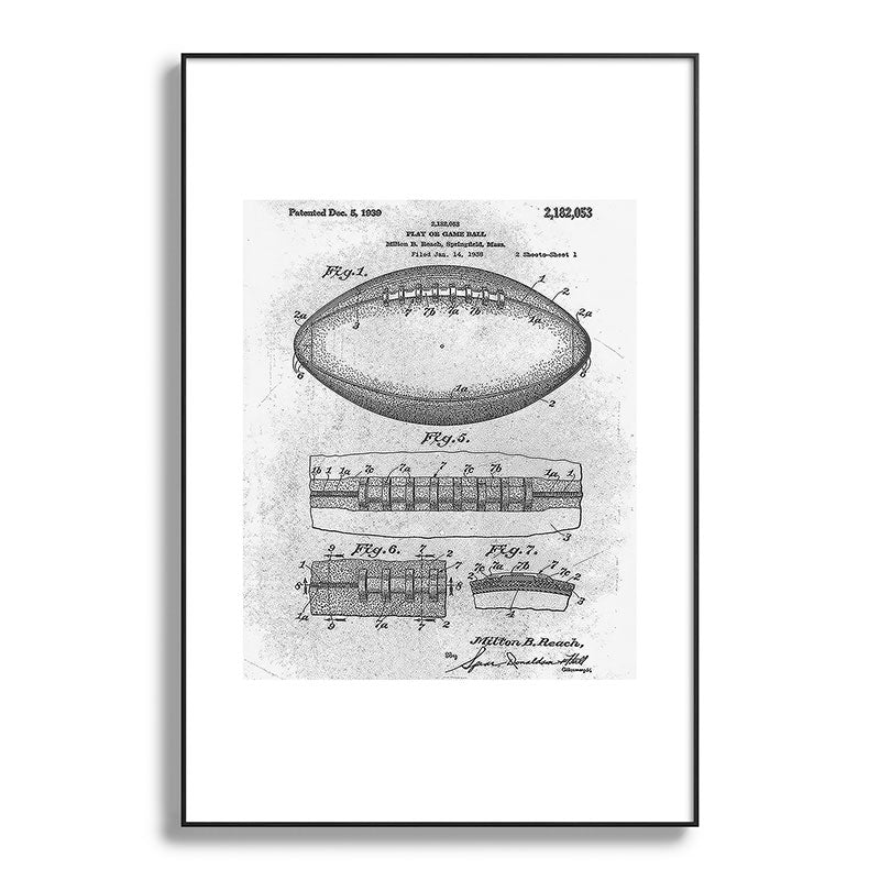 1938 Football Framed Art Print