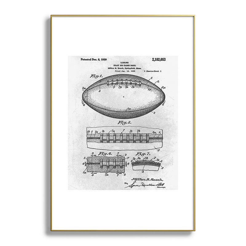 1938 Football Framed Art Print
