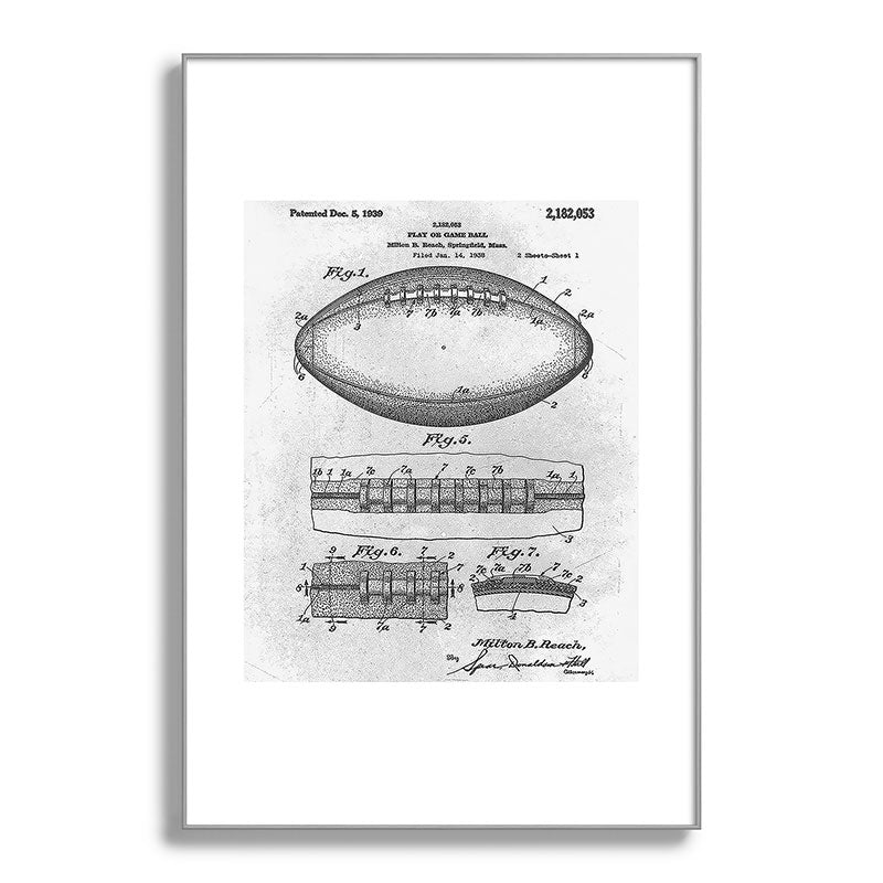 1938 Football Framed Art Print