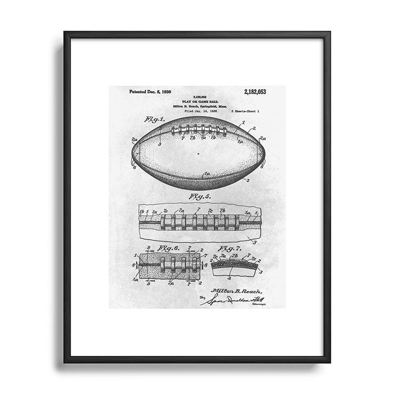 1938 Football Framed Art Print