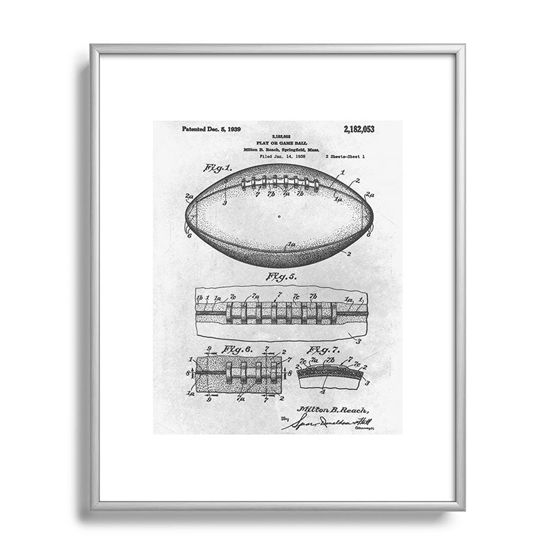 1938 Football Framed Art Print