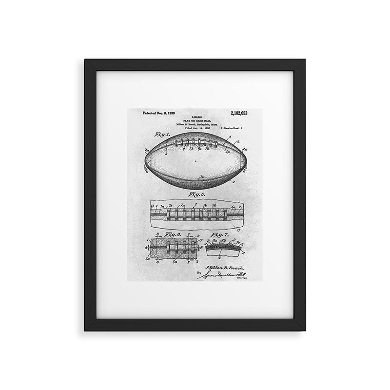 1938 Football Framed Art Print