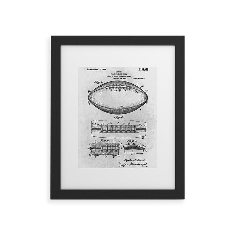 1938 Football Framed Art Print