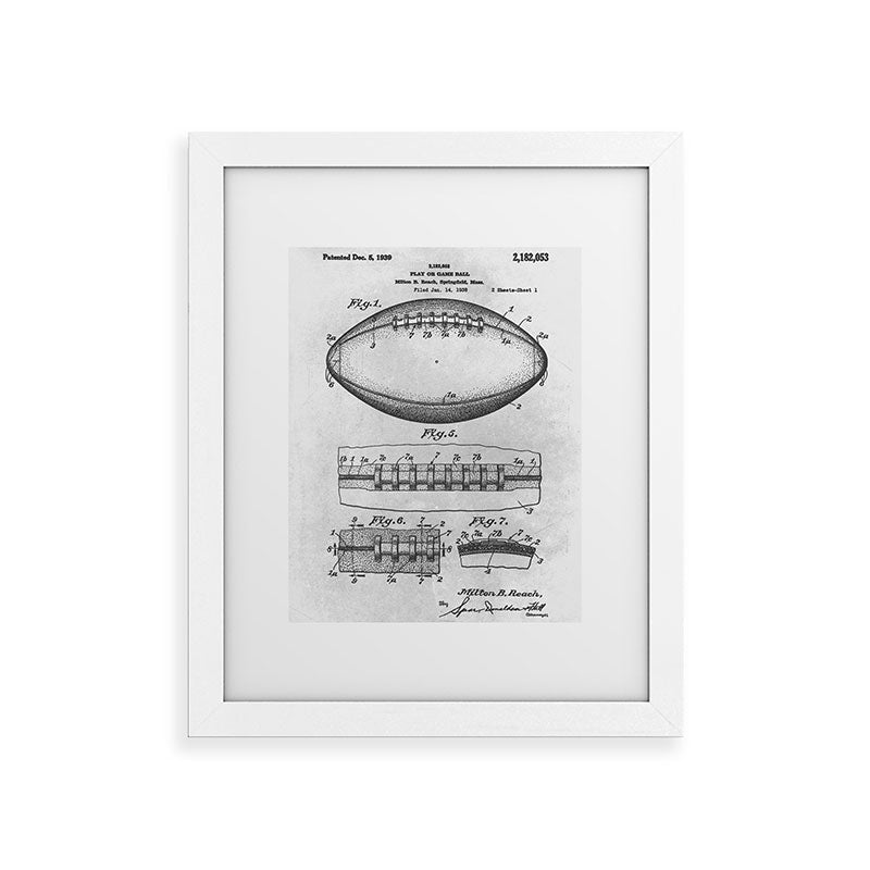 1938 Football Framed Art Print