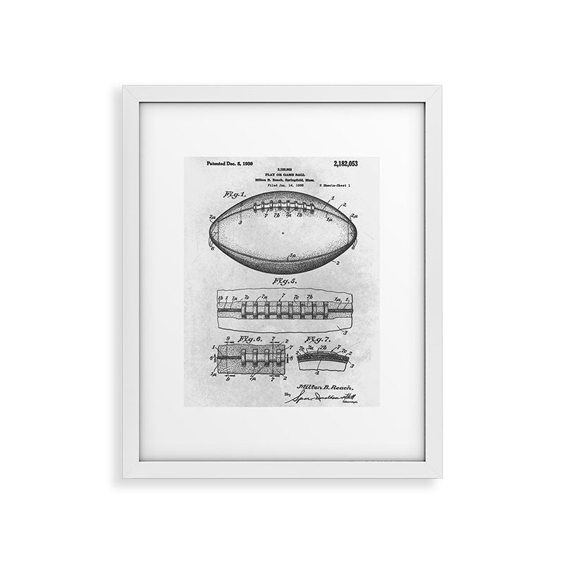 1938 Football Framed Art Print