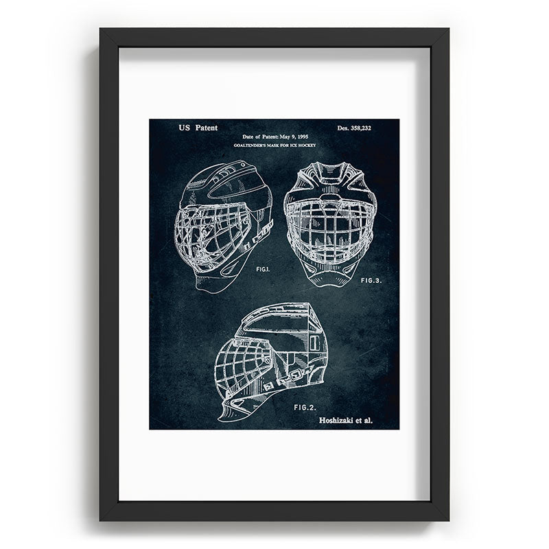 1995 - Goaldtender's mask for ice hockey Framed Art Print