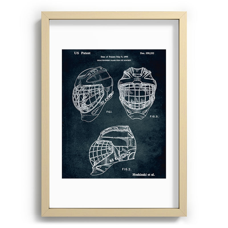 1995 - Goaldtender's mask for ice hockey Framed Art Print