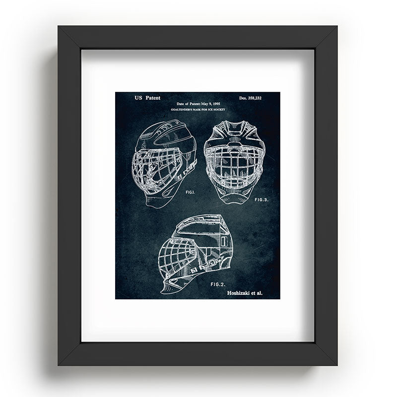 1995 - Goaldtender's mask for ice hockey Framed Art Print