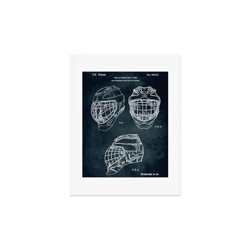 1995 - Goaldtender's mask for ice hockey Art Print