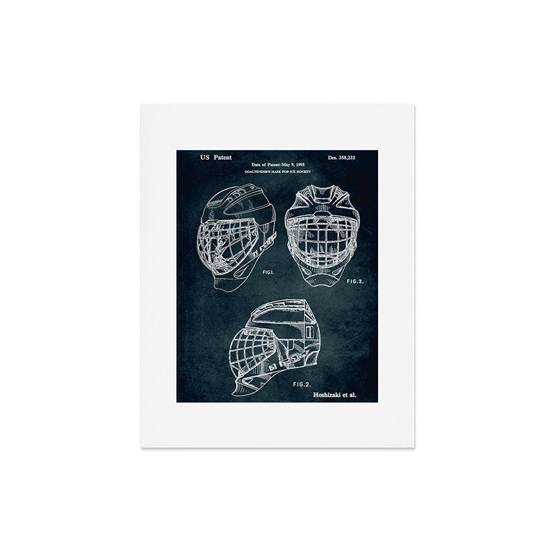 1995 - Goaldtender's mask for ice hockey Art Print