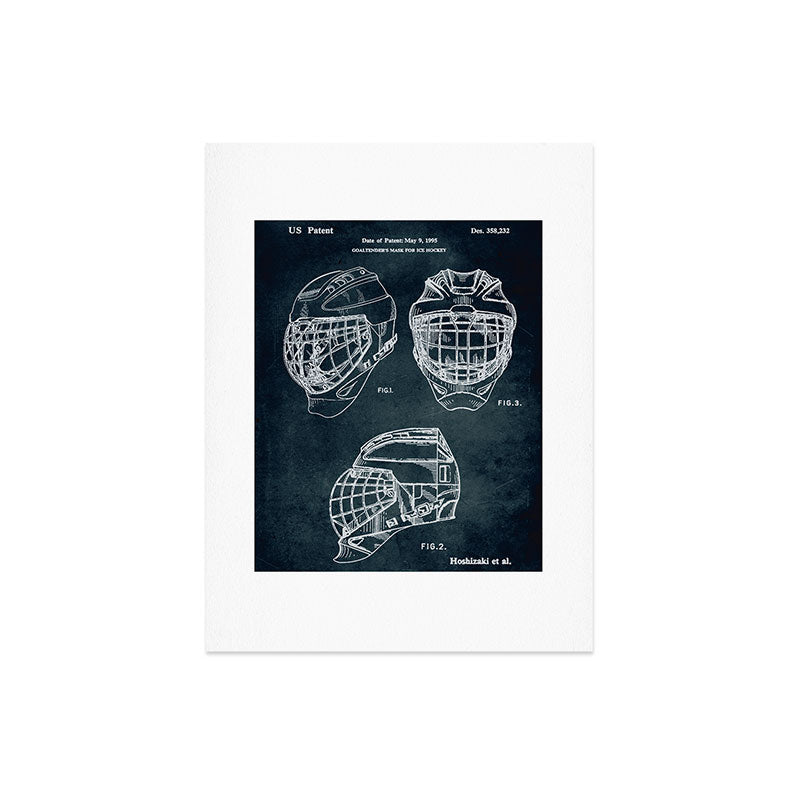 1995 - Goaldtender's mask for ice hockey Art Print